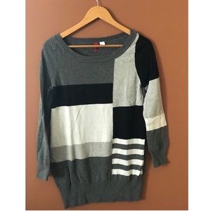 H &M block sweater dress